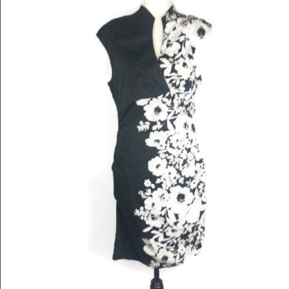 Lechateau Ladies Dress Black and White Size L
